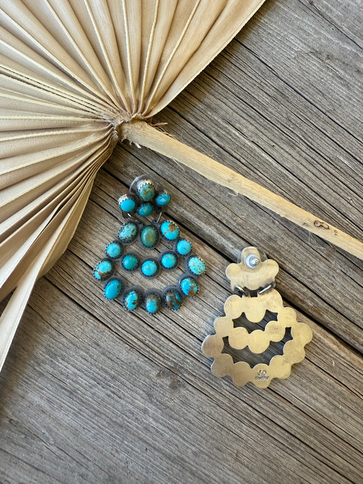The Ellas: Turquoise Chandelier Earrings