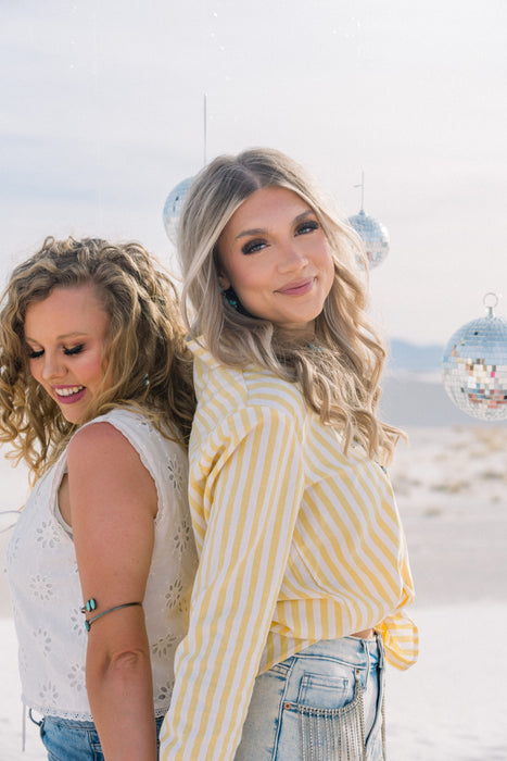 American Honey Striped Button Down