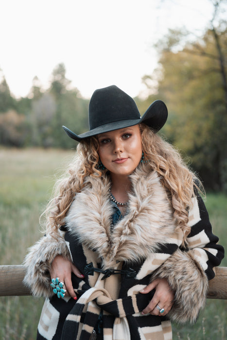 The Estes: Tasha Polizzi Plains Jacket in Black and Cream