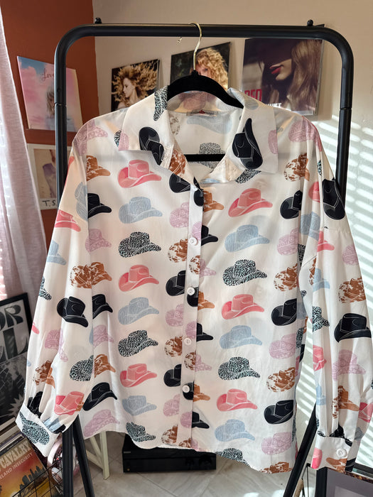 Cowboy Hat Button Down