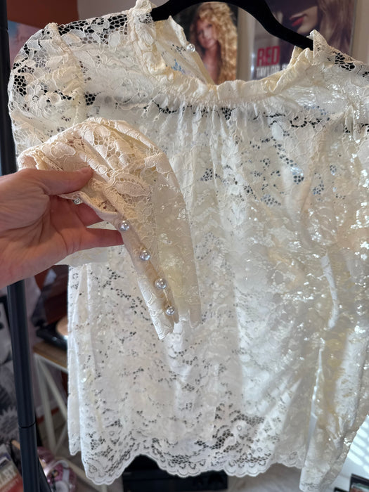 Pearl Embellished Top