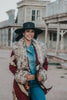 The Caldwell: Tasha Polizzi Mollie Blanket Coat in Burgundy