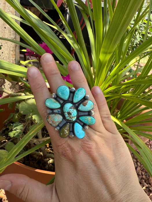 The Hollywood: Ombre Cluster Adjustable Ring