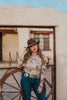 Western Toile Mesh Top