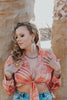 The Clementine Tie Front Top