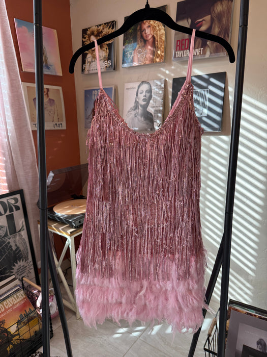 Flamingo Sequin Dress