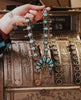 The Lupine: Sonoran Gold Turquoise Squash Blossom Necklace