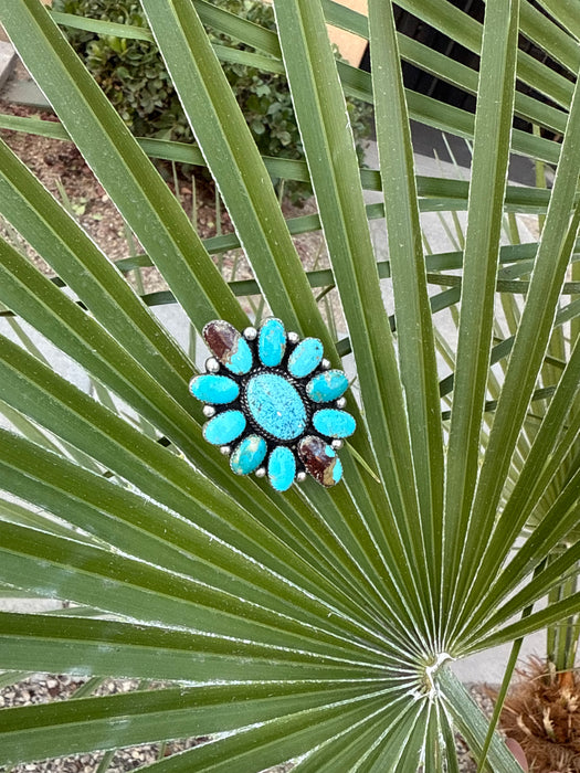 Silver Tequila Cluster Ring