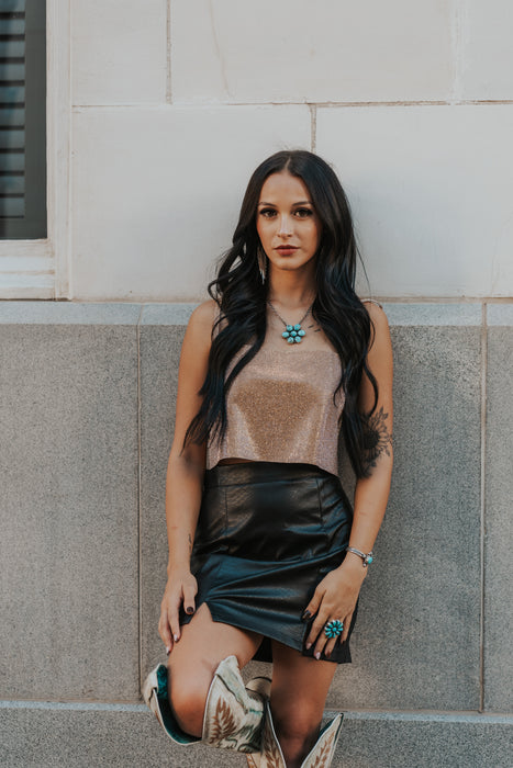 The Showgirl Top: Champagne