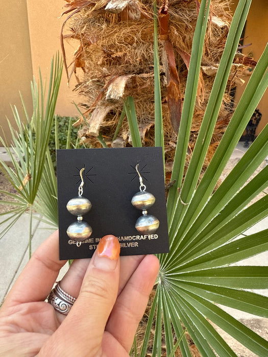 Navajo Pearl Earrings (two pearls)