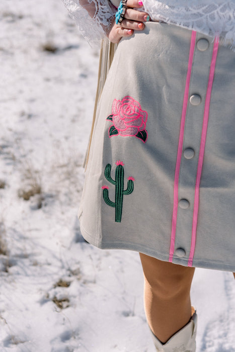 Desert Drifter Suede Skirt