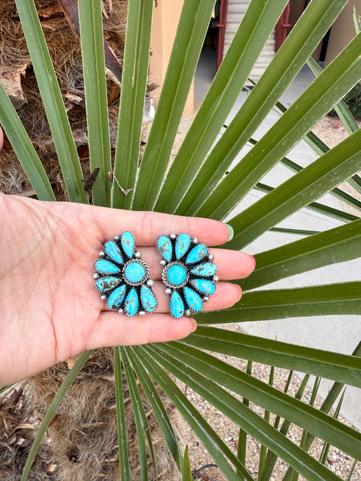 Half Moon Cluster Earrings