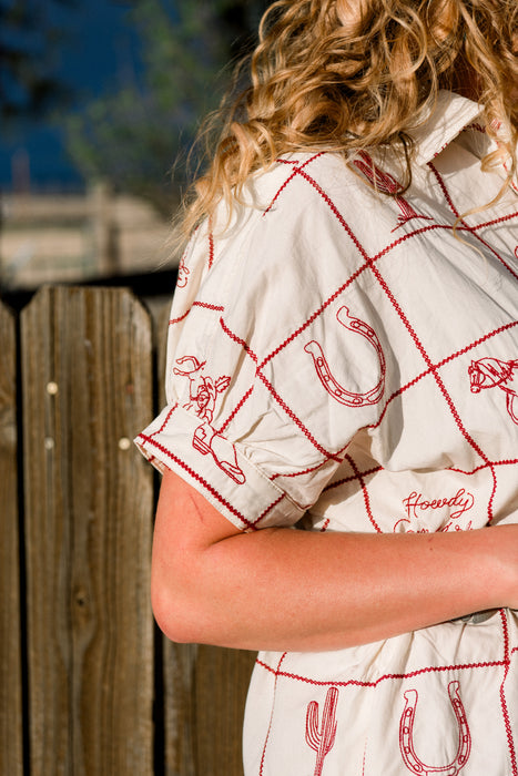 Embroidered Icon Dress