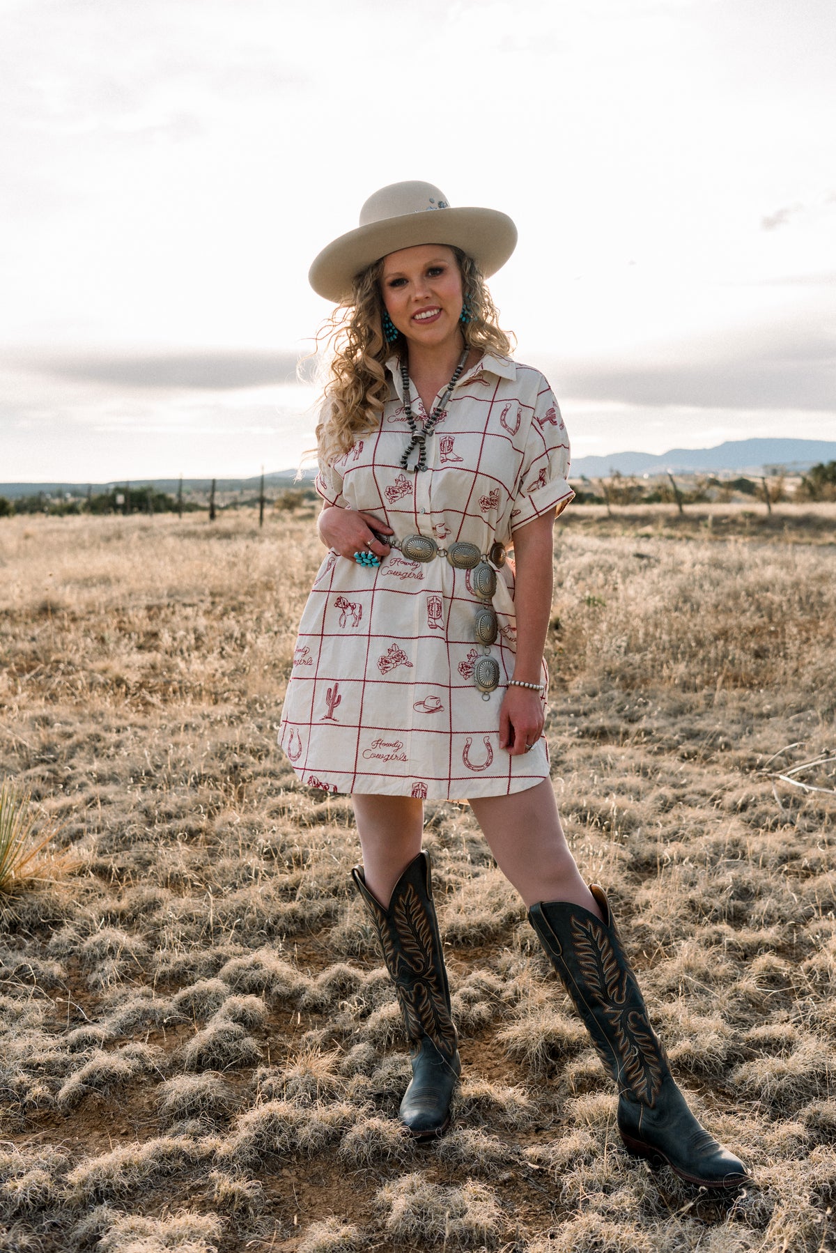oversized western shirt dress Embroidered Icon Color:Berry/Silver Slate-Blue Shirt / Tee Dress Meagan Tassel Fringe Dress,