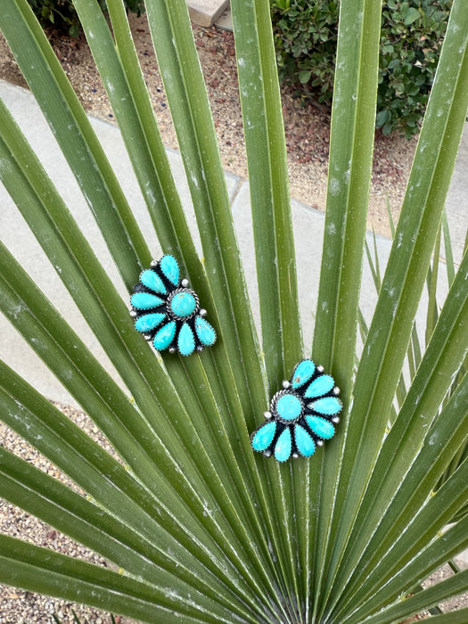 Half Moon Cluster Earrings
