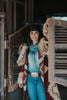 The Caldwell: Tasha Polizzi Mollie Blanket Coat in Burgundy