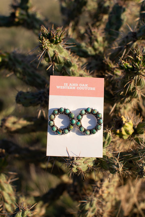 Spade Circular Studs