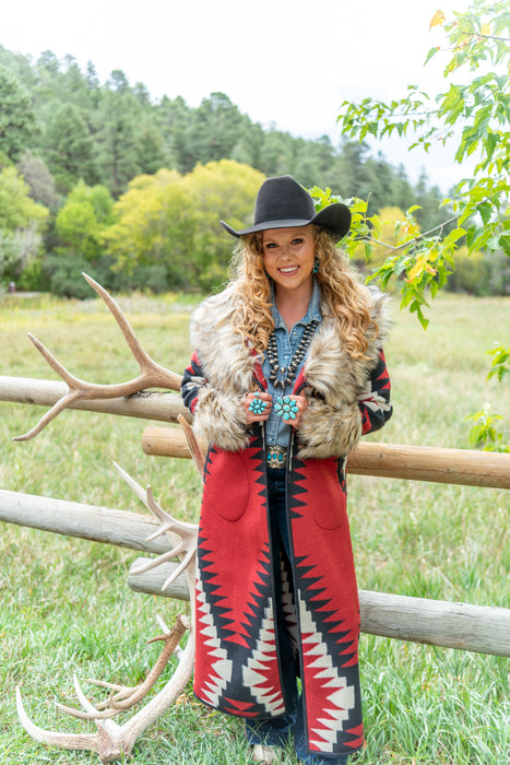 The Kalispell: Tasha Polizzi Clay Blanket Coat