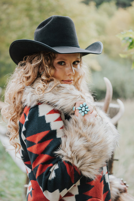 The Kalispell: Tasha Polizzi Clay Blanket Coat