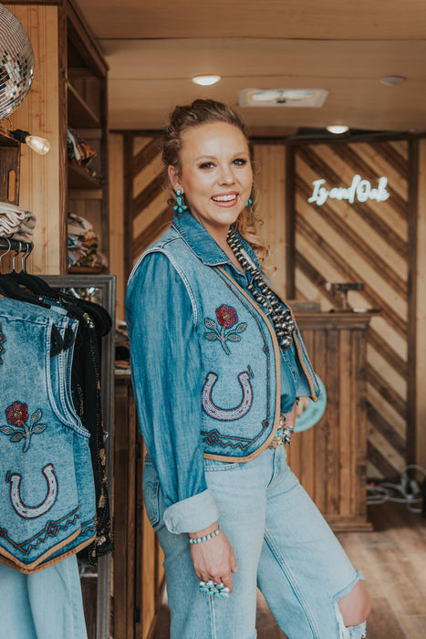The Laramie: Horseshoe Beaded Vest
