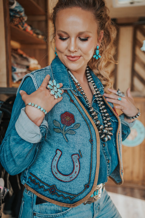 The Laramie: Horseshoe Beaded Vest