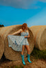 Blue Bandana Shortie Wildrag