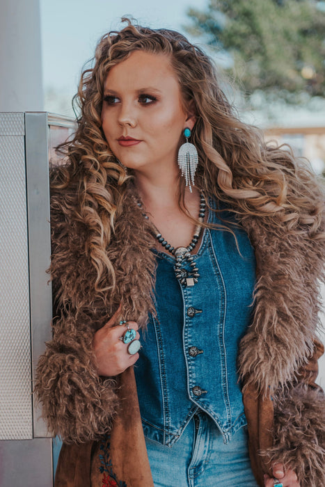 The Dolly Rhinestone Fringe Earrings