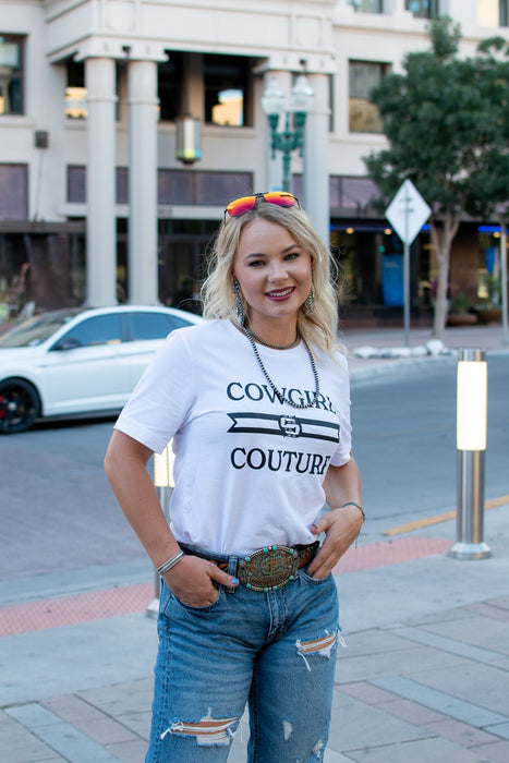 Vegas Nights + Rodeo Lights: The NFR Collection.  Cowgirl couture graphic tee.