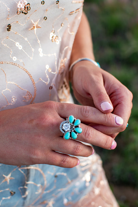 Indian Paintbrush Wrap Ring