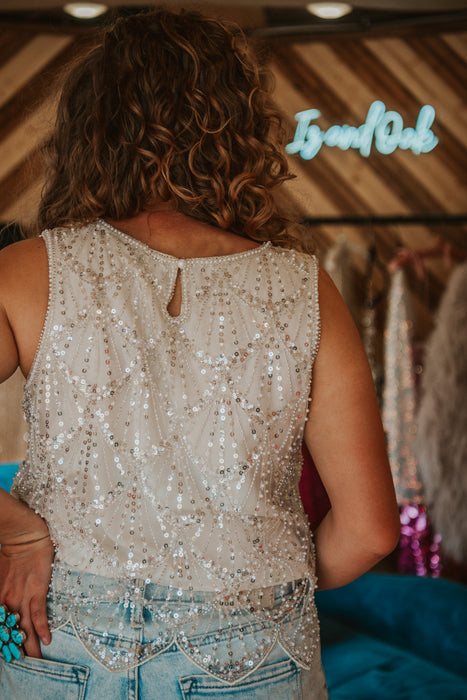 Cabaret Beaded Embellished Top