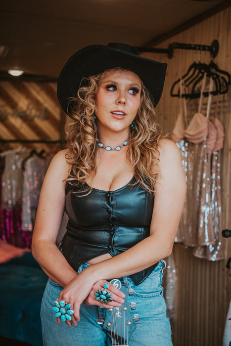Last Call Leather Tops