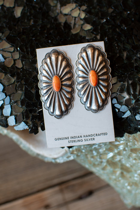 Laramie Spiny Oyster Earrings